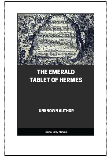 emerald tablet of hermes text|emerald tablet of Hermes pdf.